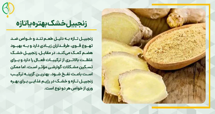 آسیاب زنجبیل 10 زنجبیل خشک بهتره یا تازه