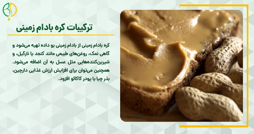 طرز تهیه کره بادام زمینی در منزل 6 ترکیبات کره بادام زمینی