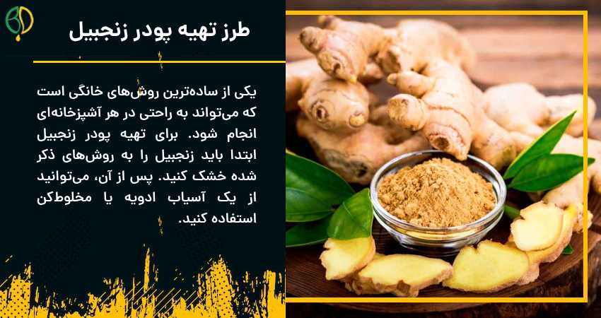 آسیاب زنجبیل 6 طرز تهیه پودر زنجبیل