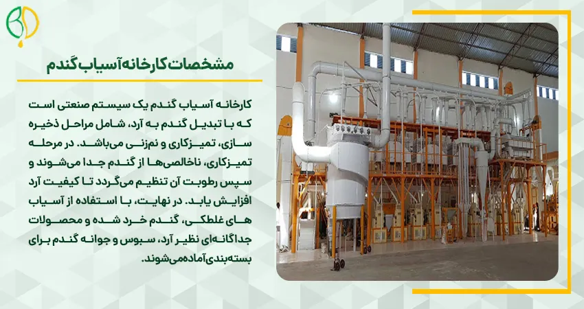 دستگاه آسیاب گندم صنعتی 4 مشخصات کارخانه آسیاب گندم